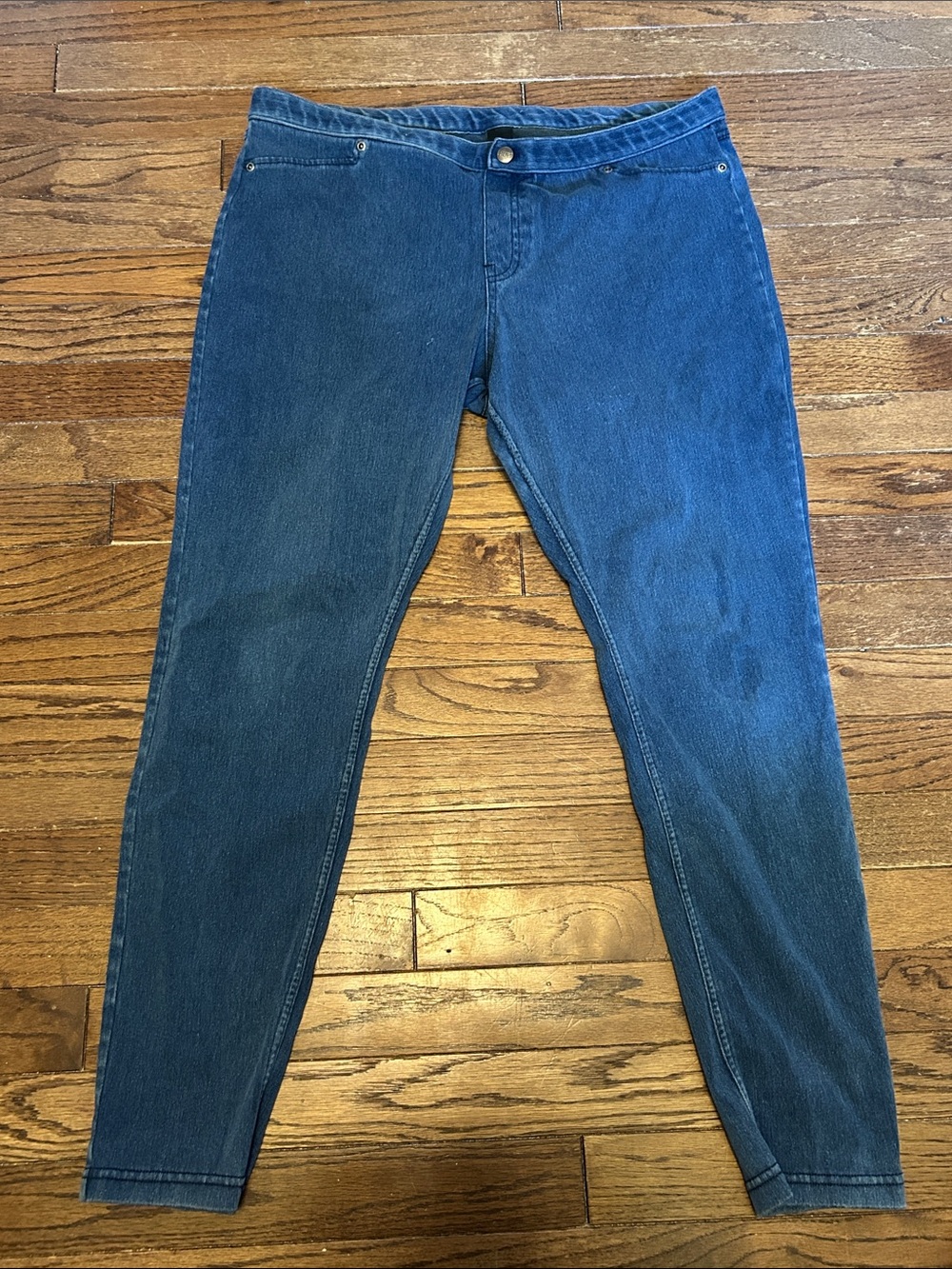 HUE Women's Blue Denim Jeggings - Slim Fit